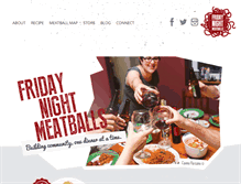 Tablet Screenshot of fridaynightmeatballs.com
